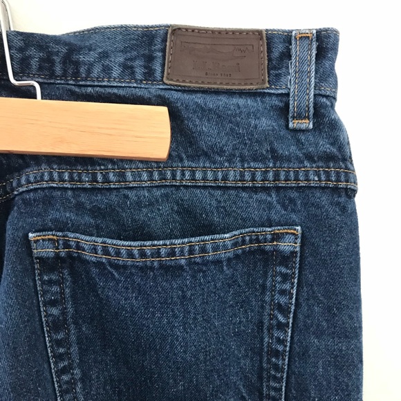 LL Bean Size 14 M/T high waist cotton jeans Mom - Picture 4 of 5